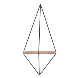Hanah Home Estantería de tubo Wr039 en Nogal y Negro